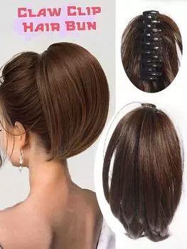 Синтетический коготь клип конский хвост наращивание 8 дюймов короткий вьющийся конский хвост накладные волосы для женщин повседневного использования 8inch