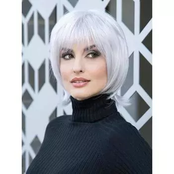 Синтетический парик блондинки с челкой, короткие белые парики для женщин, натуральные волосы, женский косплей, парики для мамы, повседневные вечерние, термостойкие волосы светлый