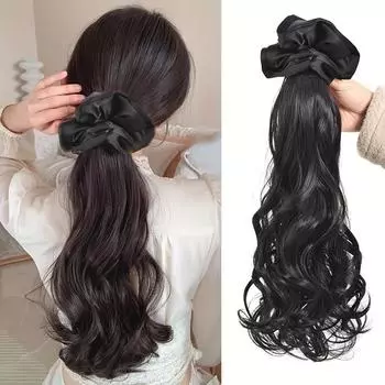 Синтетический парик косичка женский коготь клип повязка на голову кудрявый конский хвост имитация волос низкий галстук натуральный поддельный конский хвост для женщин