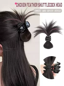 Синтетический парик-пучок длиной 10 дюймов, парик на заколках для женщин 10inch