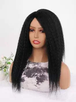 Синтетический термостойкий парик African Curl Black 22-дюймовый женский парик из волос Африканский парик Повседневный модный парик 22inch