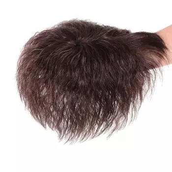 Синтетический топпер для волос с челкой, челкой, волнистым париком, кусок высокотемпературного волокна, парик с челкой, наращивание волос на клипсе 20cm