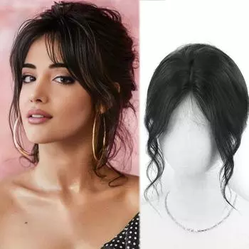 Синтетический вьющийся парик с переизданием, сменный парик с челкой, верхняя часть волос, половина головы, белые волосы, натуральные невидимые искусственные волосы