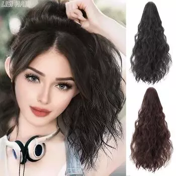 Синтетический зажим для волос MISSQUEEN с волнистым хвостом, аксессуары для волос для женщин, аксессуары для волос с хвостиком 40cm