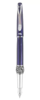 Sipliv stylo dragon fontaine planant clip bleu classique, ant argent,