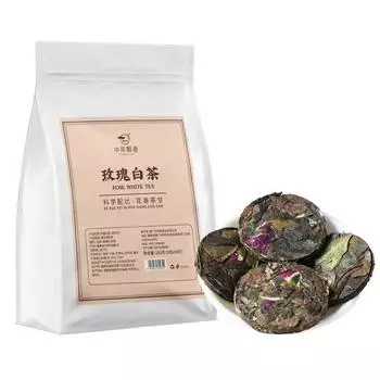 Сияющая красота: Высококачественный прессованный розовый белый чай с нежным ароматом 75g