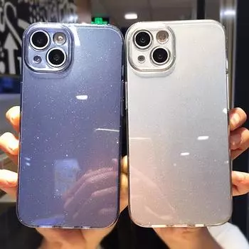 Сияющий блестящий силиконовый чехол для телефона для Iphone 13 11 12 Pro Max Xr Xs Max X Xs 13pro противоударный бампер мягкий защитный чехол для линз For iPhone XR