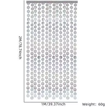 Сияющий дискотечный серебряный дождь для стильного декора на день рождения и свадебного мероприятия