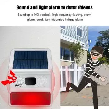 Сирена сигнализации 433 МГц беспроводная наружная сирена солнечная наружная сирена с функцией светодиодной мигающей подсветки поддерживает хост сигнализации PG103 PG107