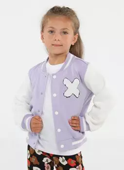 Сиреневая студенческая куртка для девочек Cs