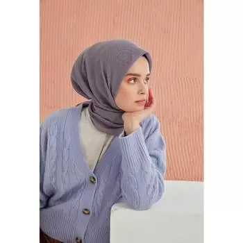 Сиреневый хлопковый шарф Miray