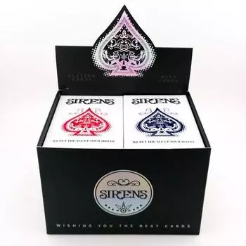 Сирены Козырная карта Покер Карточный Холдем Блэкджек 8P Box, популярная корейская игра