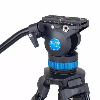 SIRUI Video Tripod Professional Broadcast Tripod with Fluid Head for Universal Platform and Handle for Tilt and Load Capacity lbs SH-25, Cameras, Pan,