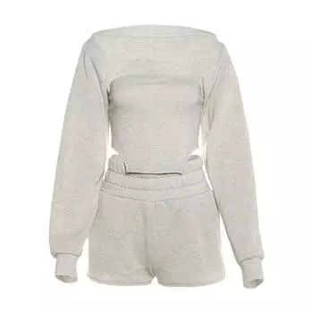 Sisjuly Уличная Мода Повседневный Стиль Облегающая Толстая Шаль Light gray L