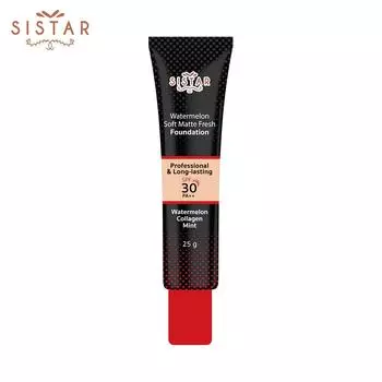 Sistar Watermelon Soft Matte Fresh Foundation SPF30 PA++ 25 г. Бежевый – тайский уход за кожей 25 g.