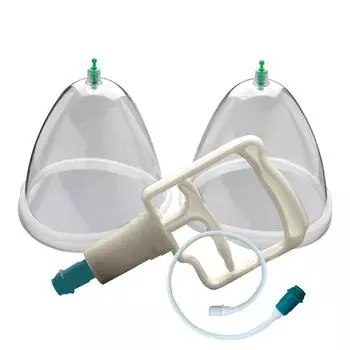 Система 2 чашек для груди, массажер для увеличения груди, всасывание для грудного вскармливания