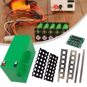 Система аккумуляторов 18650 литиевый аккумуляторный ящик для хранения держатель для аккумулятора подходит для мужчин 18650 black-No protective plate