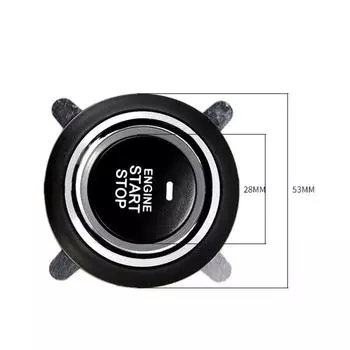 Система бесключевого запуска DC12V с дистанционным управлением Step Start Stop Кнопка двигателя автомобиля Система бесключевого доступа чёрный