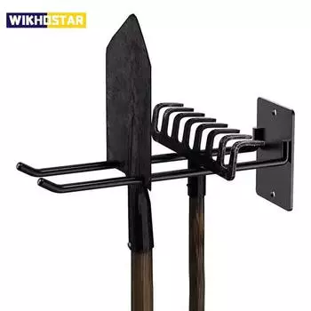 Система хранения инструментов Крючки Настенный держатель для гаражного хранения Многоцелевой органайзер для садовых инструментов Для склада Настенный крючок для гаража 1PCS