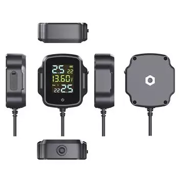 Система контроля давления в шинах мотоцикла AU TPMS с зарядным устройством USB QC 3.0