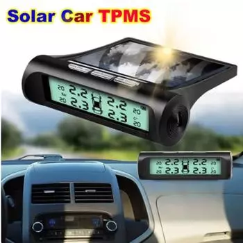 Система контроля давления в шинах TPMS Система контроля давления в шинах с солнечной зарядкой TPMS с 4 внешними датчиками 5 режимов сигнализации