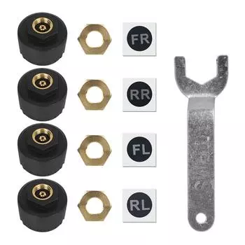 Система контроля давления в шинах, водонепроницаемые внешние Android/IOS Bluetooth 5,0 TPMS, автомобильные датчики давления в шинах 2 Sensors