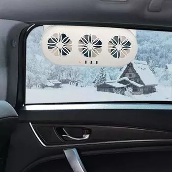 Система охлаждения автомобильного воздуховода на солнечных батареях, способствующая циркуляции воздуха, автомобильный внедорожник, вентилятор охлаждения воздуховода, автомобильный вытяжной вентилятор, автомобильный вентилятор белый