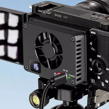 Система охлаждения камеры, алюминиевый сплав, радиатор для камеры, вентилятор охлаждения, охладитель камеры для Canon Sony FUJIFILM ZV-E10 A7M4 R5 R7 R6 XT4