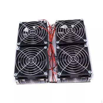 Система охлаждения полупроводникового охлаждения Cold Plate черного цвета с вентилятором Metal