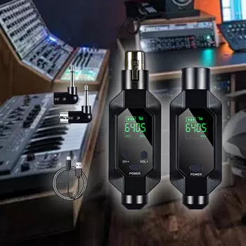 Система передатчика и приемника Аудио Динамическая Гитара Музыкальное Оборудование для 1x Transmitter