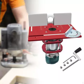 Система подъема пластины для фрезерного стола Многофункциональный профессиональный гравировальный станок Алюминий красный