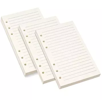 Система пополнения запасов блокнотов Запасные листы для блокнота Библия Формат А6 Горизонтальная линейка для деловых блокнотов Специальная бумага для пополнения запасов листов Бумага для пополнения запасов