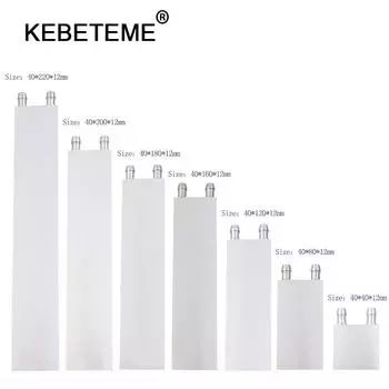 Система радиатора первичного алюминиевого блока водяного охлаждения для ЦП ноутбука ПК для жидкой воды 40x40x12mm