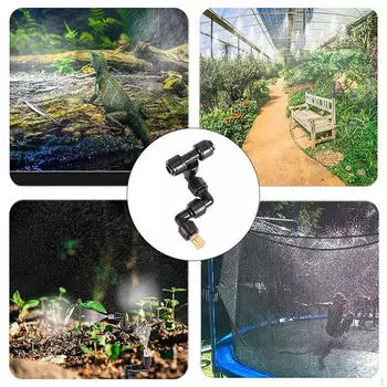Система распылительного охлаждения, распылительная насадка, вращающийся на 360° разбрызгиватель для рыб, рептилий, экологический