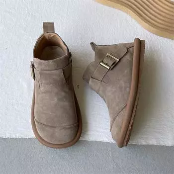 Система Ретро Вестерн Повседневный Колледж Универсальные Короткие Женские Ботинки Матовые Английские Одиночные Ботинки Zapatos Mujer 40 коричневый