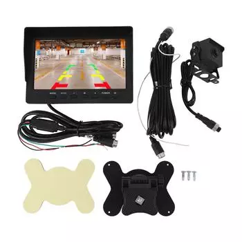 Система резервной камеры с 7-дюймовым монитором, 5-метровым кабелем, 120-градусным широким обзором, передачей данных на большие расстояния по воде
