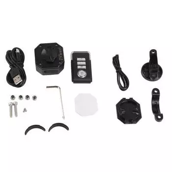 Система сигнализации для велосипеда Сигнализация для велосипеда с дистанционным управлением Беспроводная USB C Мотоцикл Водонепроницаемая Противоугонная вибрационная система сигнализации для скутера