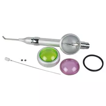 Система струйной воздушной полировки с 2 отверстиями для гигиены полости рта, наконечник для полировки зубов зелёный
