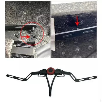 Система удержания, черные аксессуары, нейлоновый велосипед, регулируемый для катания на горных лыжах для мальчиков и взрослых A