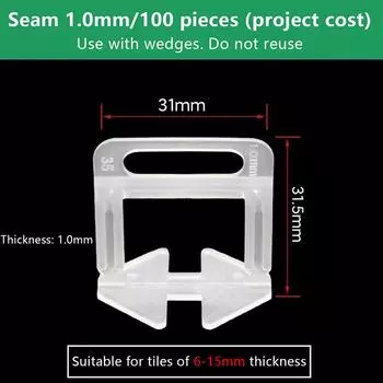 Система выравнивания плитки Укладочные клинья Выравнивающие распорки Уровнемер Локатор Распорки Напольный уровень Стена 1/1.5/2/2.5/3 мм