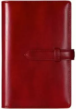 Системная Библия Расписание Обложка с картой Системная тетрадь Бизнес Библия Системные офисные принадлежности для бизнеса [RIHUA] Тетрадь, Размер, Тетрадь, Кожа, 6 отверстий винный