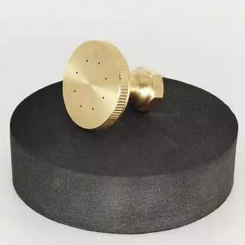 Системы полива распылителей, 8 отверстий, золотистая латунная садовая головка для разбрызгивания, высокое давление, ветрозащитная, прямая, изогнутая, распылительная насадка B