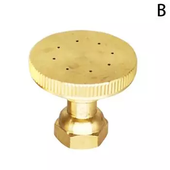 Системы полива распылителей, 8 отверстий, золотистая латунная садовая головка для разбрызгивания, высокое давление, ветрозащитная, прямая, изогнутая, распылительная насадка 3.4*3.3cm