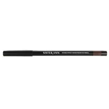 Sister&Double Effect Waterproof Eye Pencil 0.5g, 03 Cinnamon Mocha, 2 pcs.