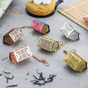 Ситечко для чая, без запаха, с мелким отверстием для утечки, антиокислительный, специальный, удобный, для использования в помещении, чайный фильтр бронзовый/красный