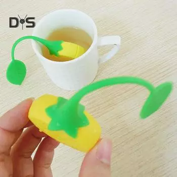 Ситечко для чая, держатель фильтра с вкладышами, инструмент для заварки напитков Lemon** жёлтый