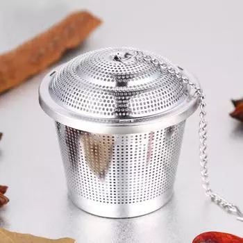 Ситечко для чая из нержавеющей стали с цепочкой S