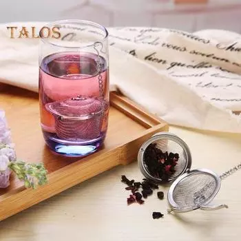 Ситечко для чая с крючком-цепочкой, большая емкость, практичное ситечко из нержавеющей стали с удлиненной сеткой, многоразовое ситечко для чая для супа XS