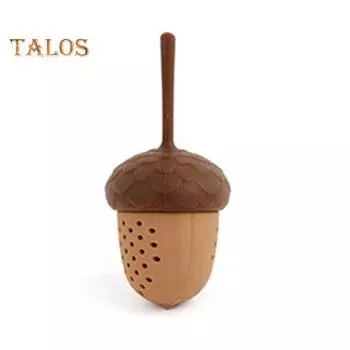 Ситечко для чая с ручкой, тонкая сетка, силиконовая резина, заварочный чайник для чая, мини-чайник в форме сосновой шишки, многоразовый фильтр для заваривания чая 1pc