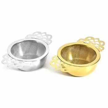 Ситечко для чая, сито из нержавеющей стали, сетчатый чайный шарик серебряный